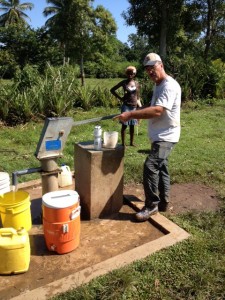 Tracy Pumping Water